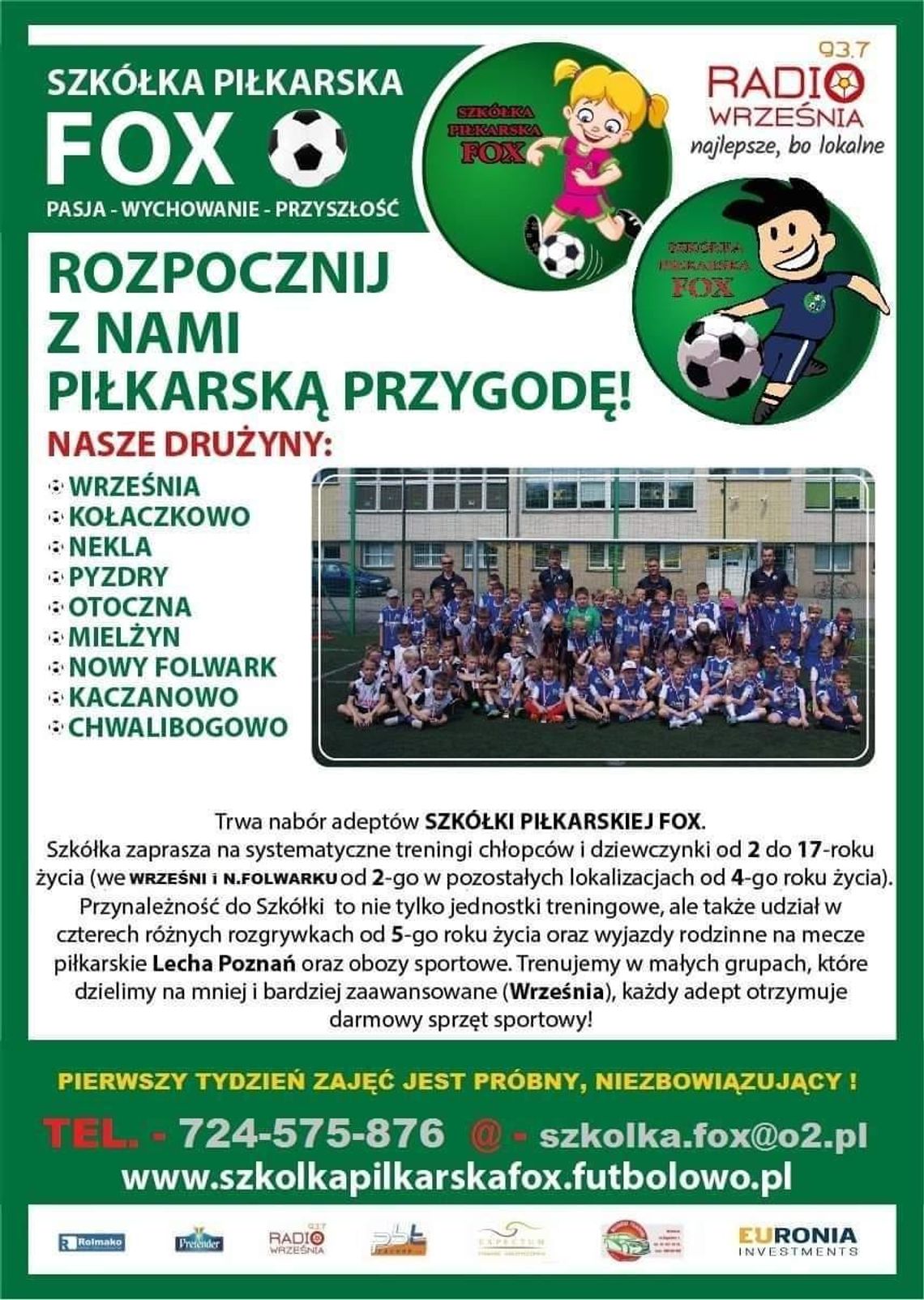 Sport to zdrowie !!! Zadbaj o nie ze Szkółką FOX !