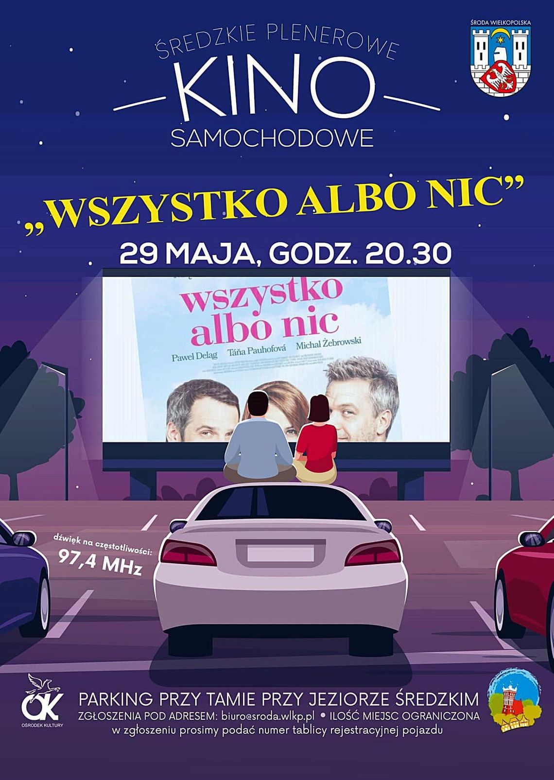 Środa Wlkp. - kino samochodowe zamiast kina plenerowego