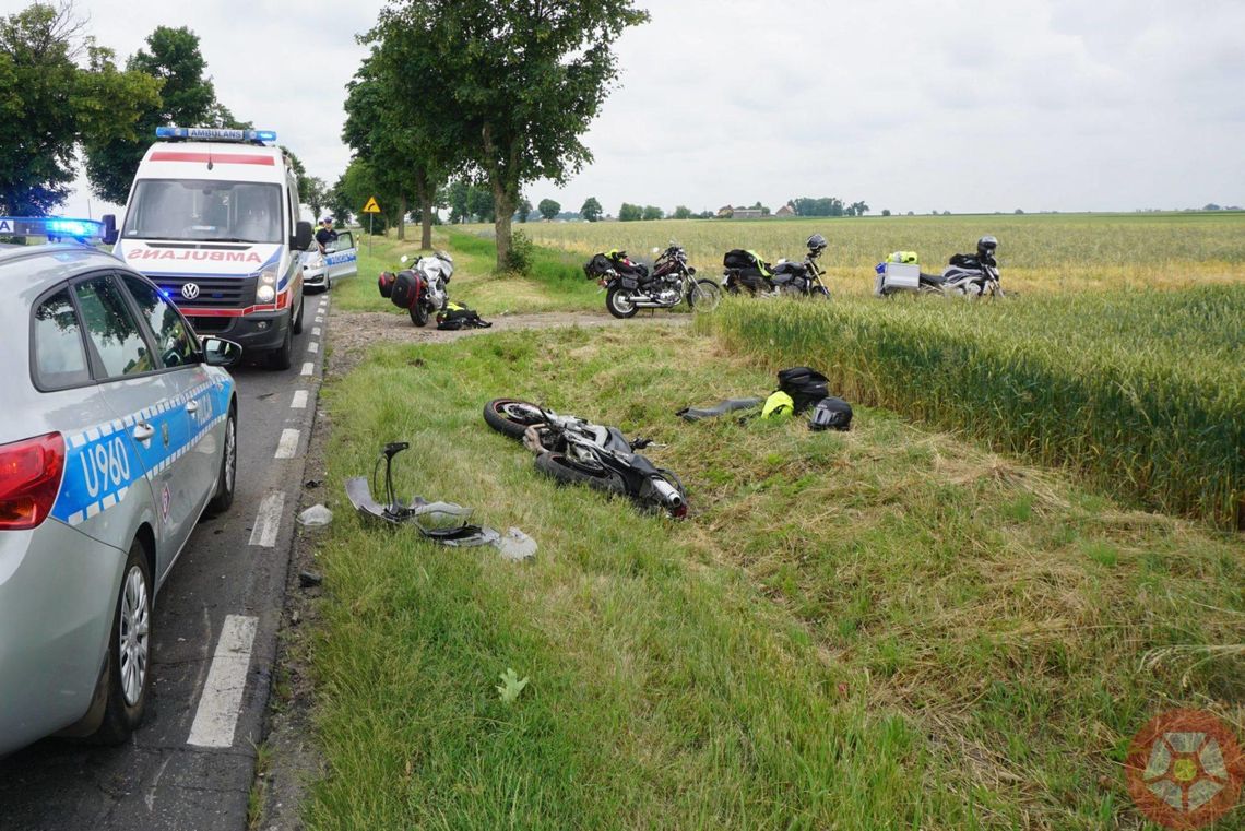 Tirem potrącił dwóch motocyklistów i uciekł z miejsca wypadku