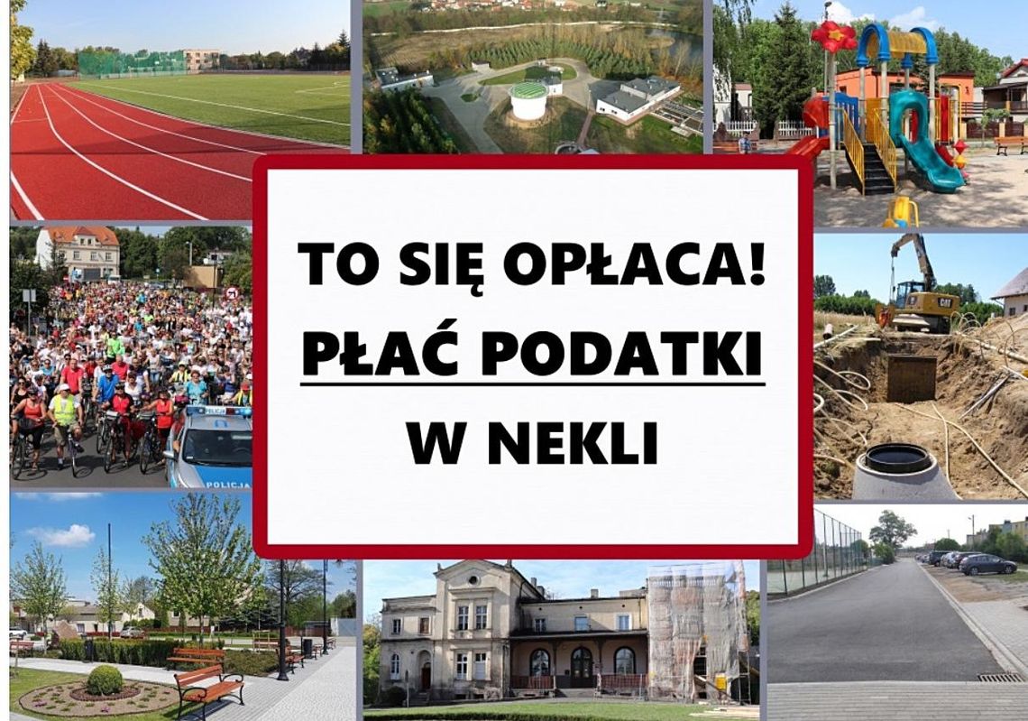 Trwa akcja "To się opłaca, płać podatki w Nekli"