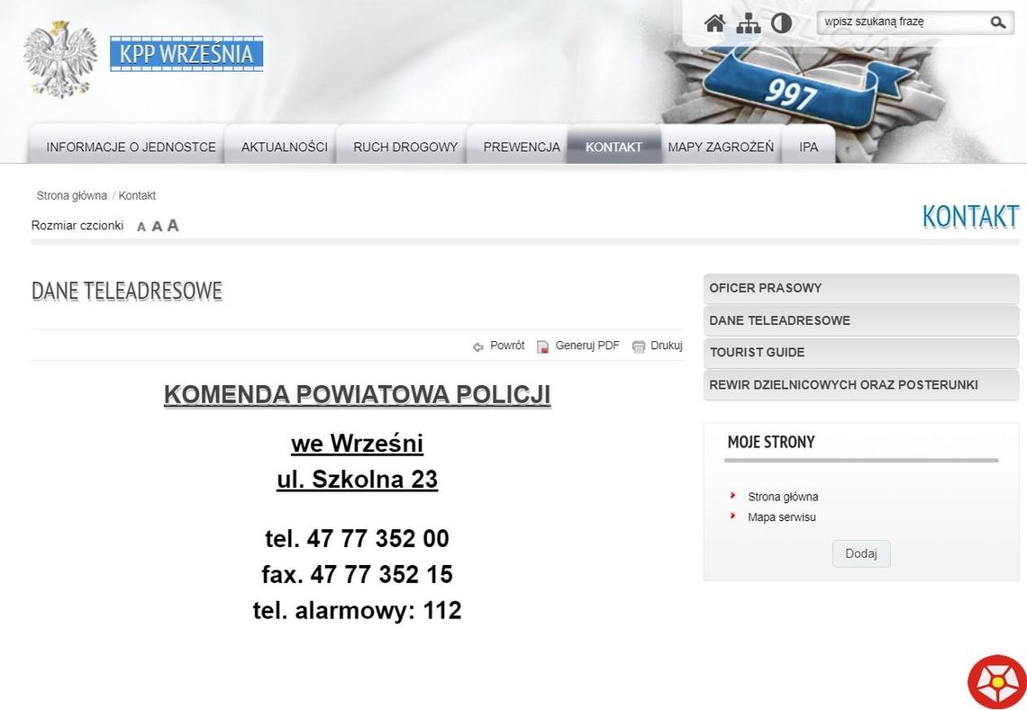 Uwaga, zmieniły się numery telefonów na policję