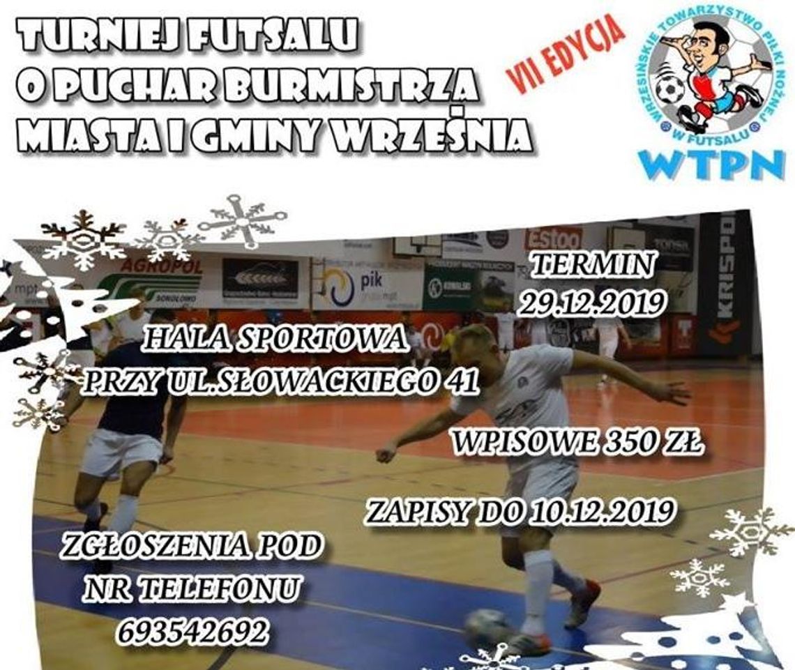 VII turniej futsalu WTPN o puchar burmistrza Wrześni