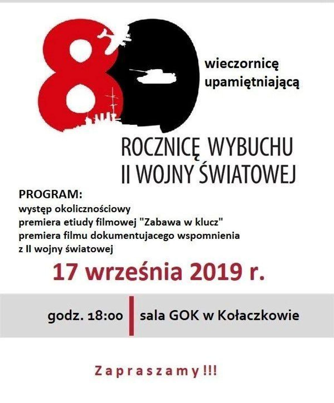 Wieczornica połączona z premierami dwóch filmów dokumentalnych