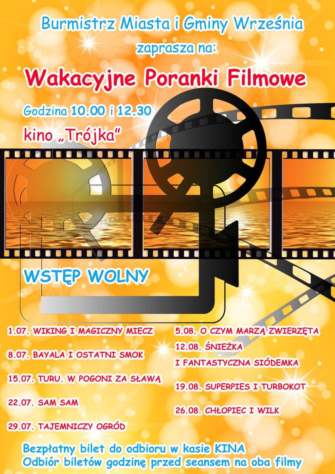 Wracają Wakacyjne Poranki Filmowe