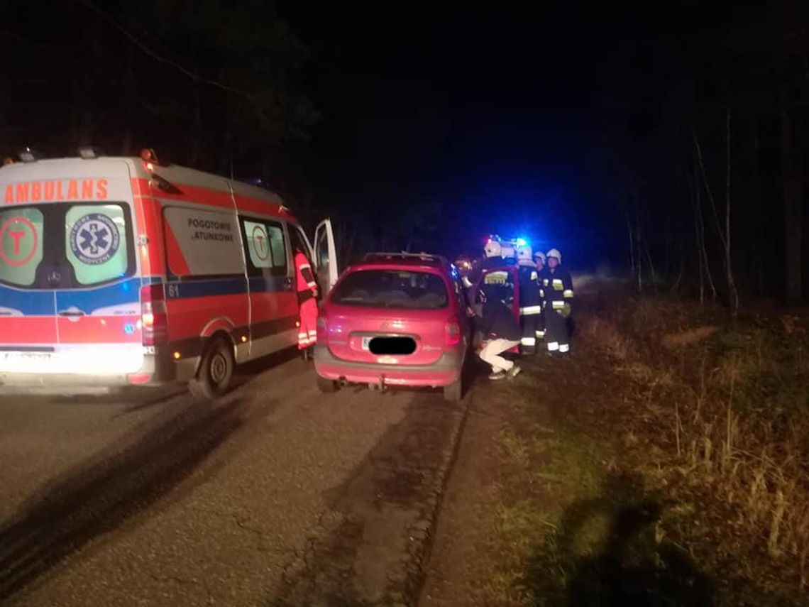 Wypadek na trasie Pyzdry – Zagórów. Jedna osoba poszkodowana