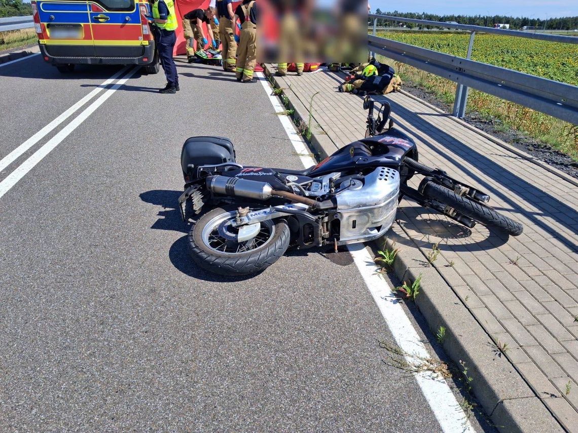 Wypadek na wiadukcie w Modliszewie. 36-latek nie przeżył! Wypadek na wiadukcie w Modliszewie. 36-latek nie przeżył!