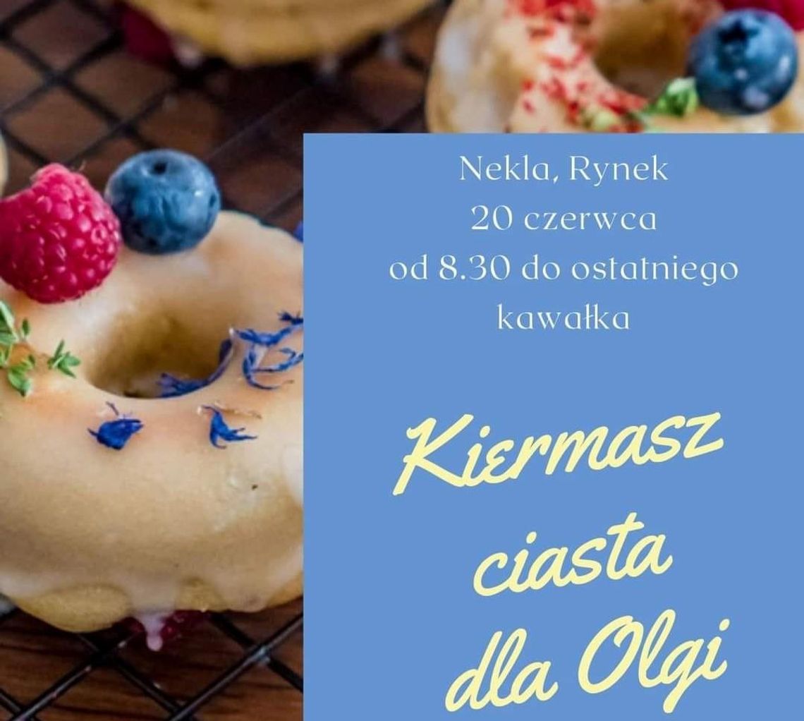 Zapraszamy na kiermasz ciast do Nekli