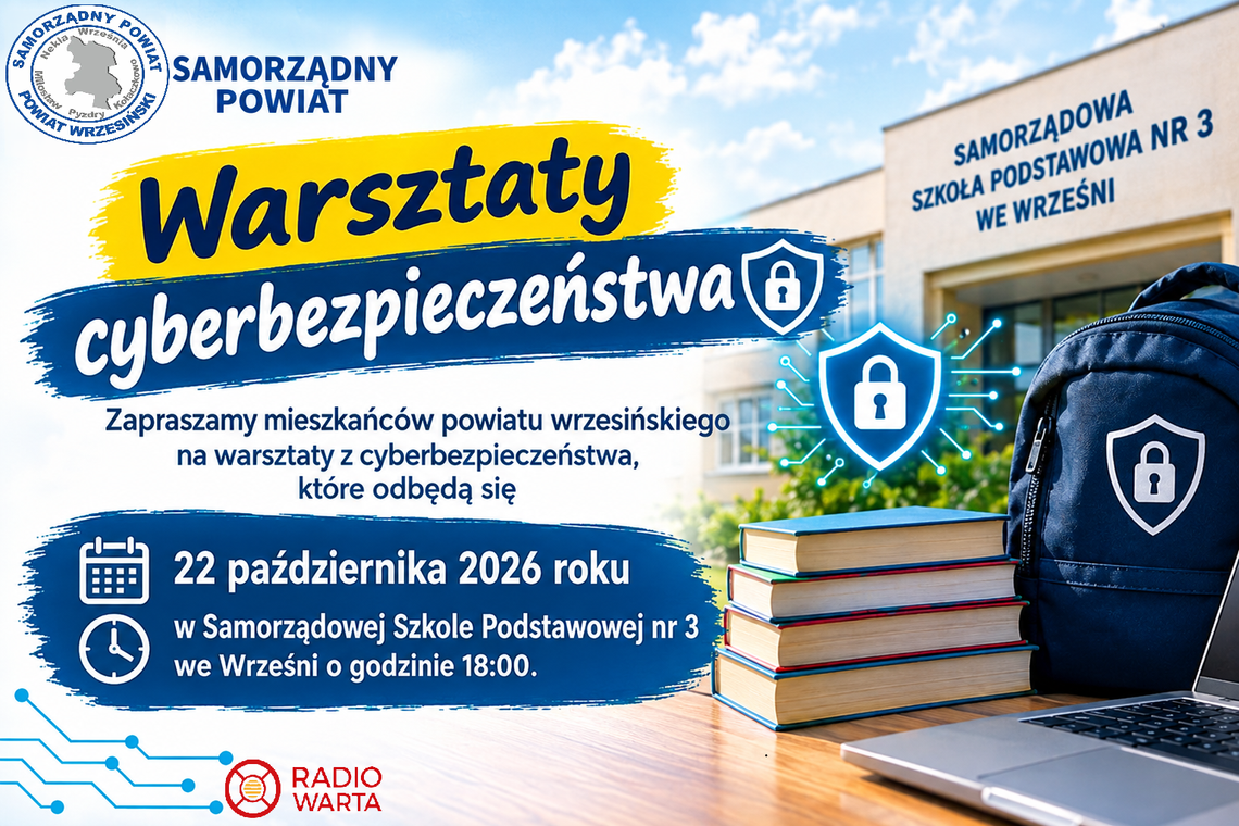 22.10 Warsztaty cyberbezpieczeństwa szkolenie dla mieszkańców Powiatu Wrzesińskiego 22.10 Warsztaty cyberbezpieczeństwa szkolenie dla mieszkańców Powiatu Wrzesińskiego