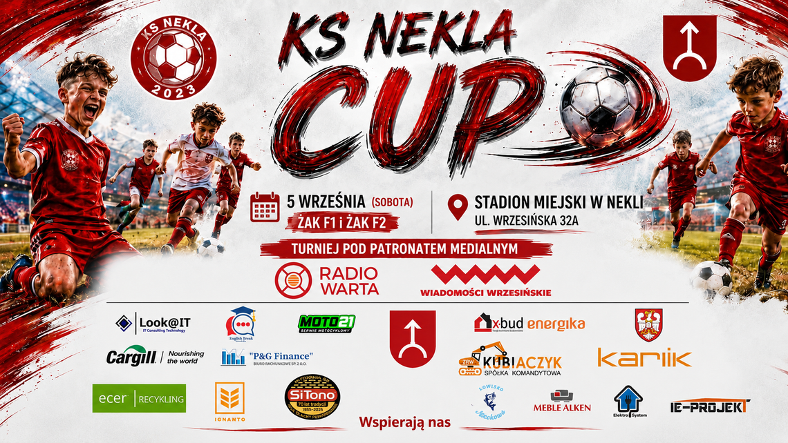 Turniej piłkarski dla dzieci KS NEKLA CUP 2026 Turniej piłkarski dla dzieci KS NEKLA CUP 2026
